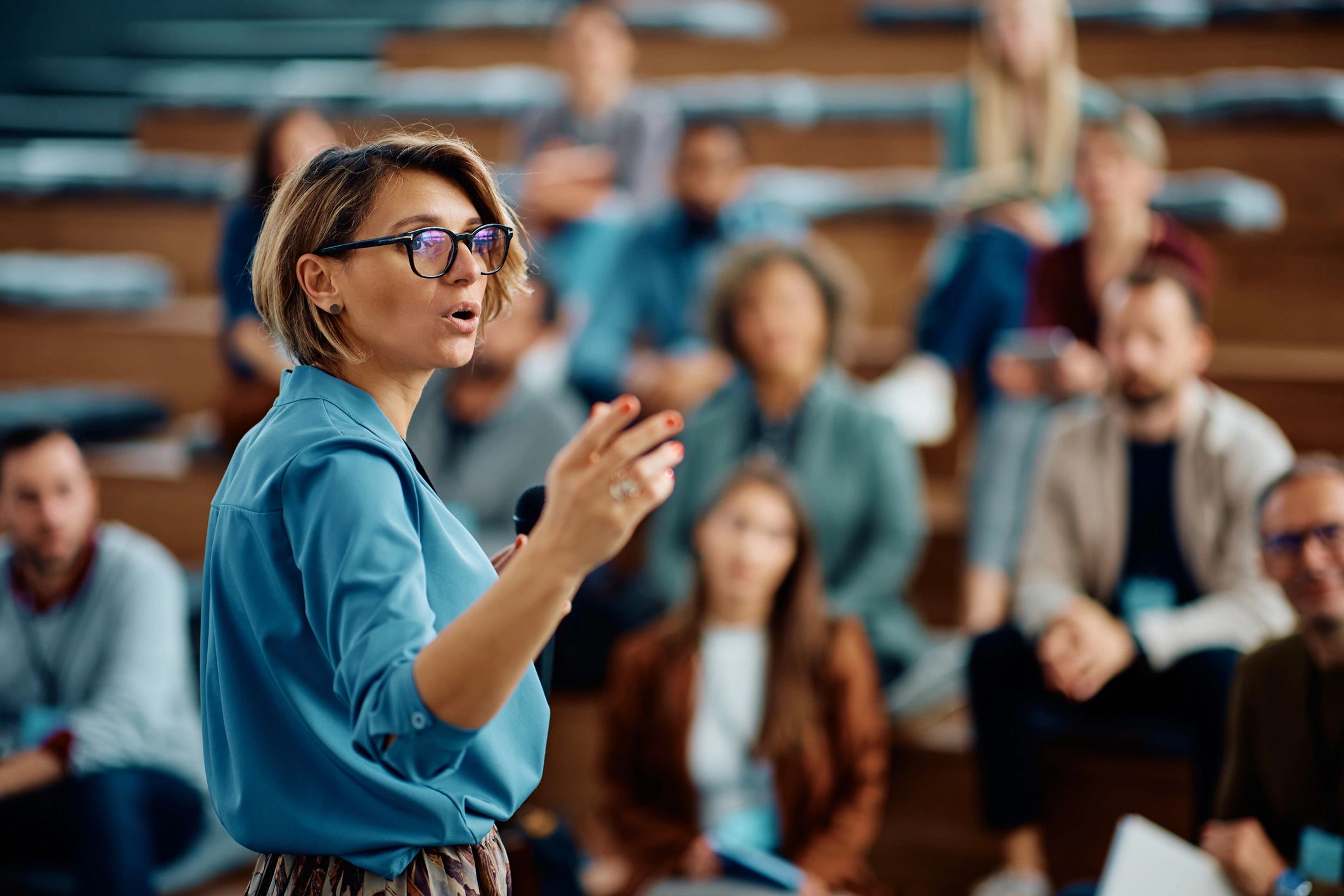 female academic speaker