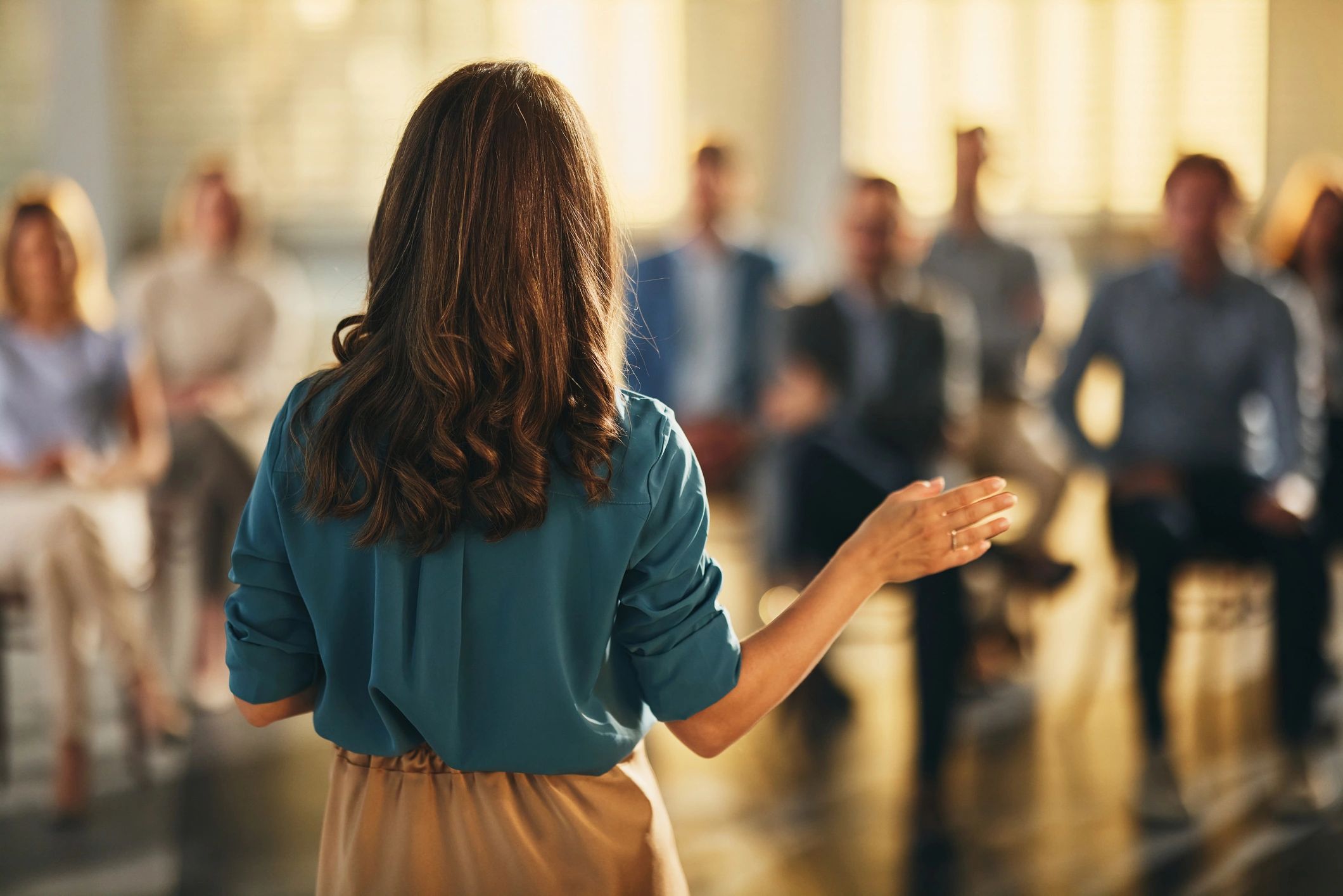 female academic speaker